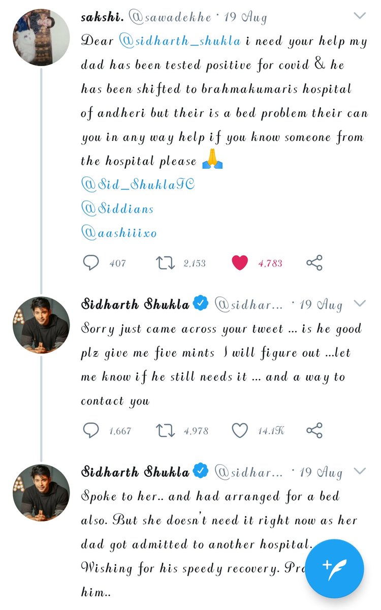 * Being a celeb its really hard to take care all of ur fans or to help them but Sidharth did everythng he could do whn any of his fans needed help.He is always there to help who needs no matter what n I know he will continue to give support to his fans  #ProudToStanSidharth