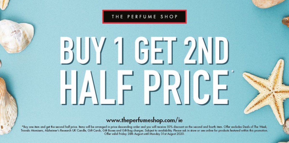 PerfumeShopl1's tweet photo. Our amazing buy 1 get 2nd half price offer is back all bank holiday weekend🎉🎁 We’ve got a Perfume for everyone ❤️ https://t.co/naJHOLHh9u