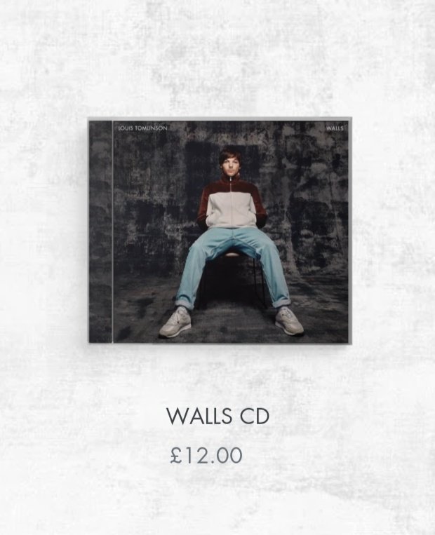 Louis Tomlinson News on X: #Update  The Walls CDs have been restocked on  Louis' online music store! Buy:    / X