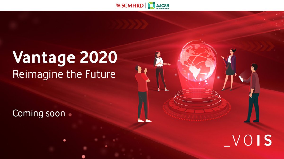 SCMHRDian's tweet photo. SCMHRD is really proud to be a part of VOIS Vantage 2020. Eagerly waiting for the case study launch. #VOIS #competitions #scmhrdxp https://t.co/UmJENqVKRp
