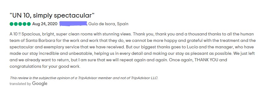 So happy at #Santabarbaragolfandoceanclub to receive fantastic #feedbacks from our guest regarding our #customer #service, #Dperfectservice #OneTeam #GuestExperience 
 @diamondresorts @EUHotelsTeam #SanMiguel  #eligetenerife @VictorGilRM @Mendoza13Lucia @DanielSbgoc