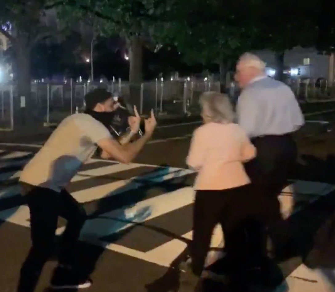 Doing this to an elderly couple, simply because they attended President Trump’s speech. Why?