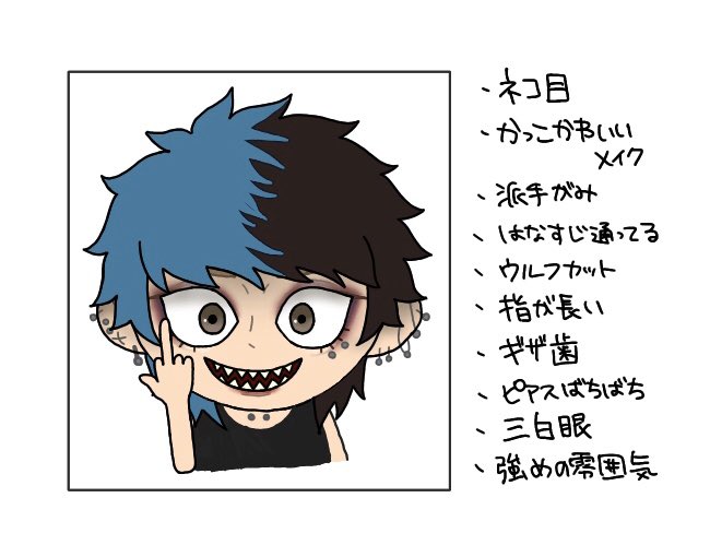 三白眼のtwitterイラスト検索結果