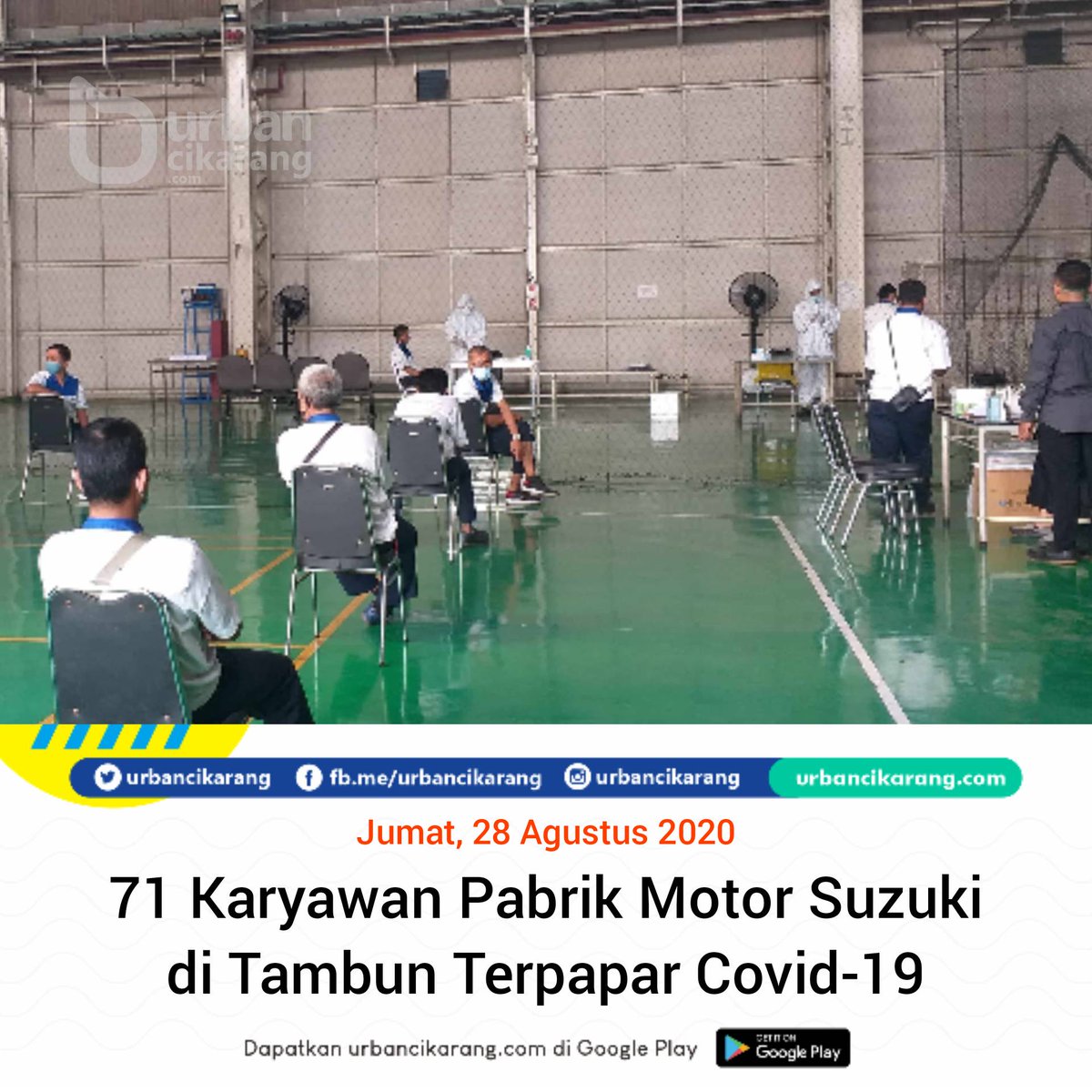71 Karyawan Pabrik Motor Suzuki di Tambun Terpapar Covid-19 ow.ly/tSVW30r6Mv9