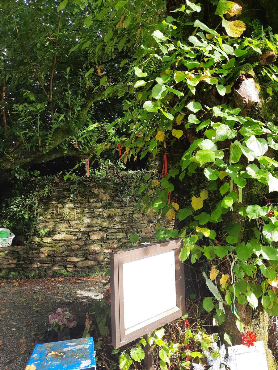 The second holy well is a little down the road, and has a Wishing tree next to it. I love this place. Would like to have taken a better photo, but did not want to intrude too much on the offerings left by people, as this is such a personal thing.