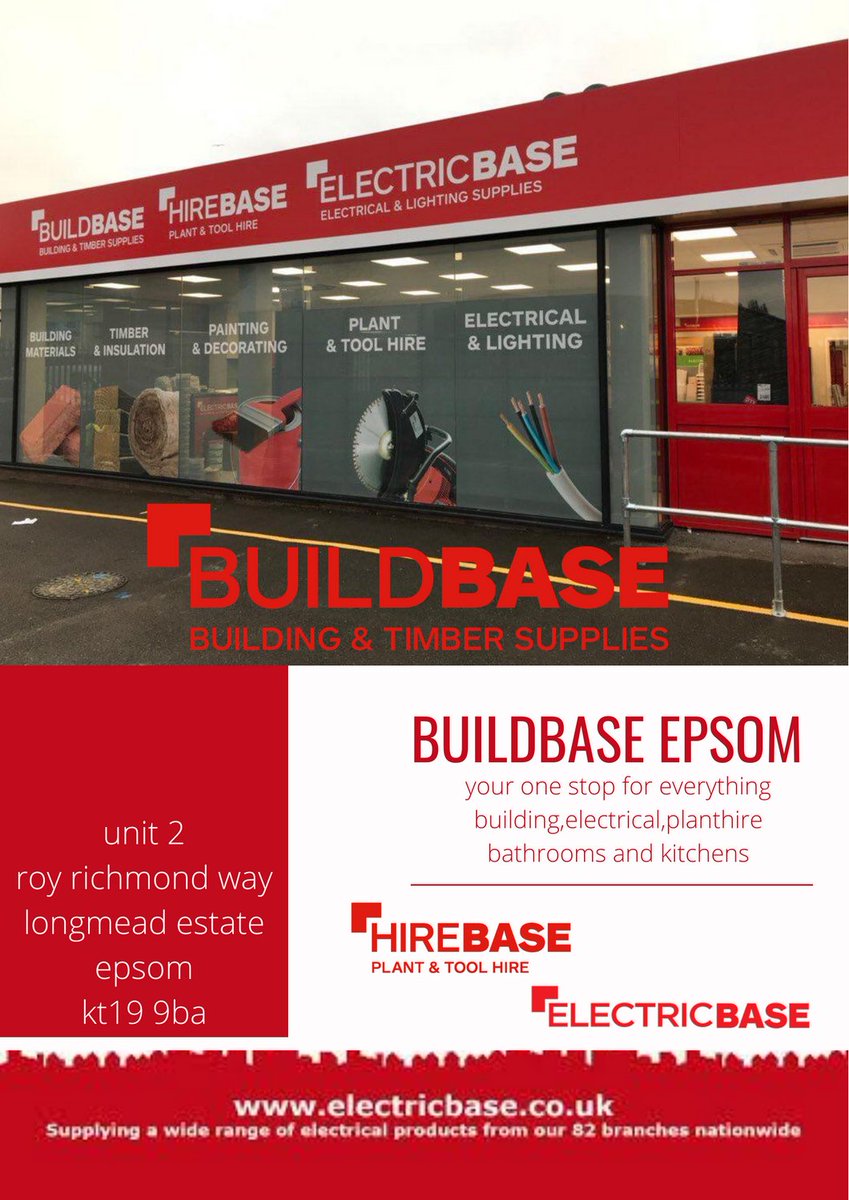 ElectricbaseE's tweet photo. @BuildbaseUK

with the bank holidays fast approaching 
dont forget that your local buildbase will be open for all your building,landscaping and electrical projects no matter how big or small we cover it all. https://t.co/l1WRvVNGb0
