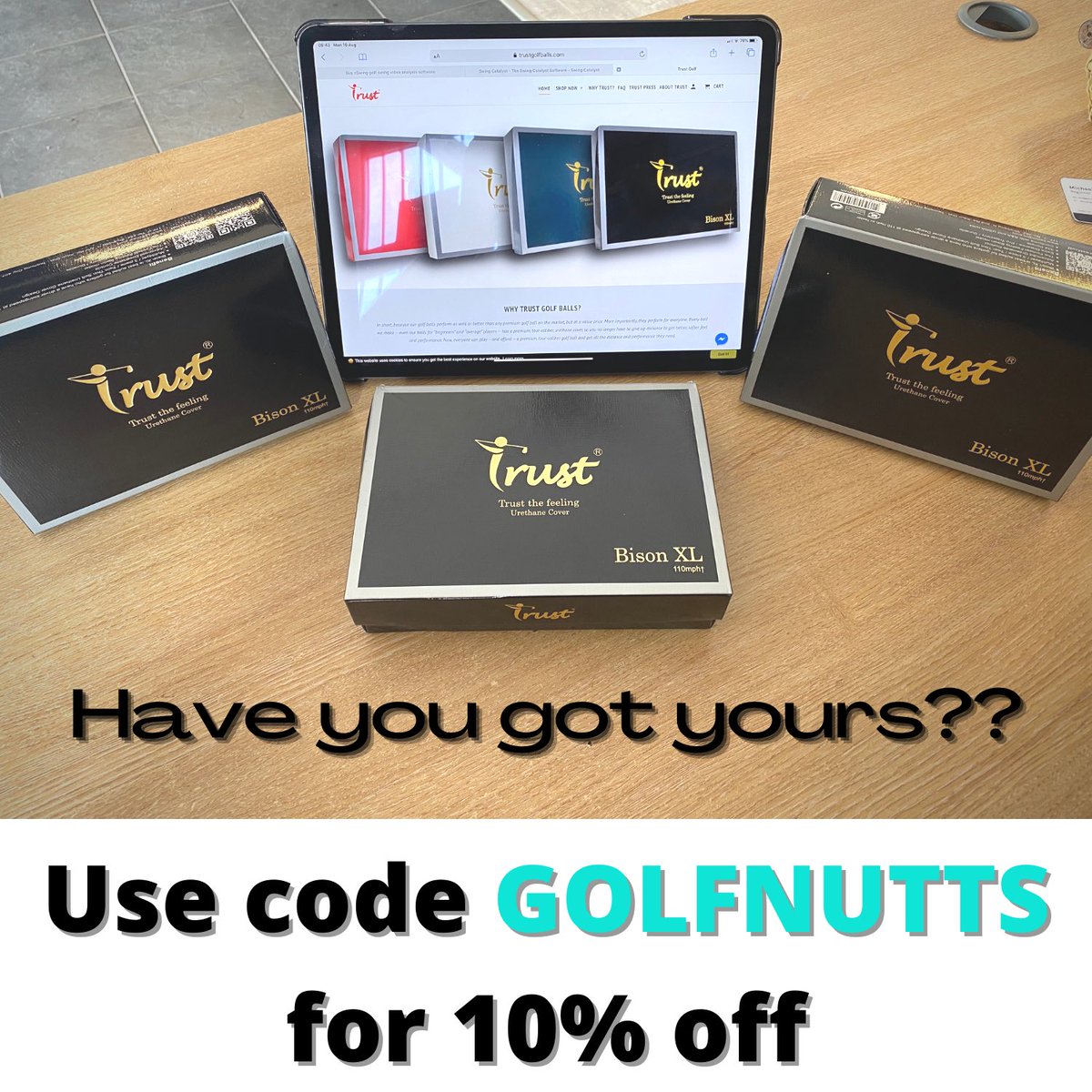 golf_nutts's tweet photo. Don’t forget offer still available from @GolfTrust. Head to amazon pick the ball get 10% off! #golfballs #golf #golfers https://t.co/6fLHEEmf1W