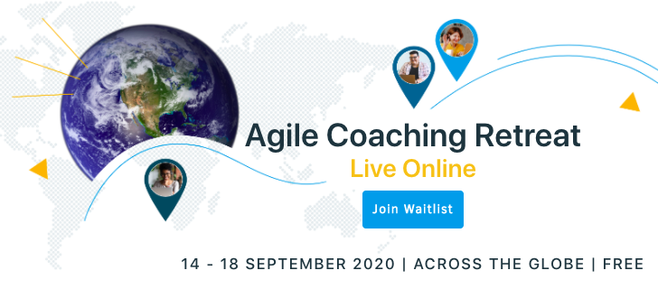 We are excited to announce that we are one of the sponsors of next month's <a href="/ScrumAlliance/">Scrum Alliance</a> virtual Agile Coaching Retreat. Free to attend. Register now to join the waitlist: bit.ly/34EjH9C #acronline #agilecoaching