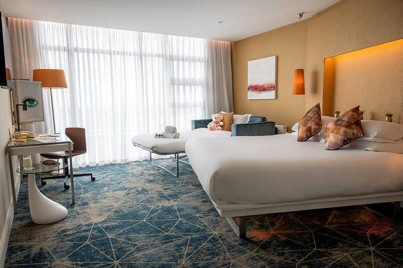 Book your family ‘staycation’ at the Beacon Hotel. Our Families @ The Beacon Package includes a luxurious Executive Family room, a 3-course meal per adult with 2 children under 12 eating free, finished off with a full Irish breakfast the following morning. All for €205 per night