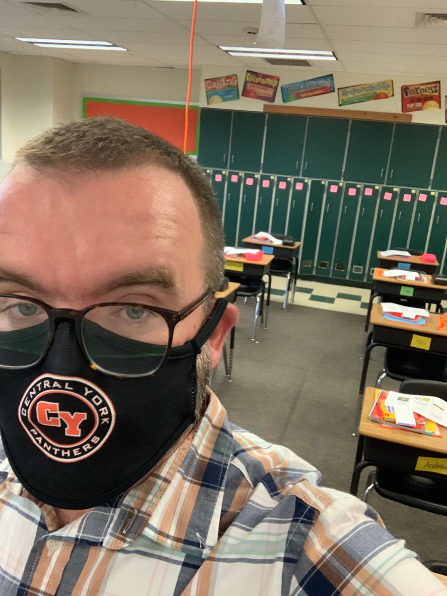 Ready for year 14! Hopefully my glasses quit fogging up!