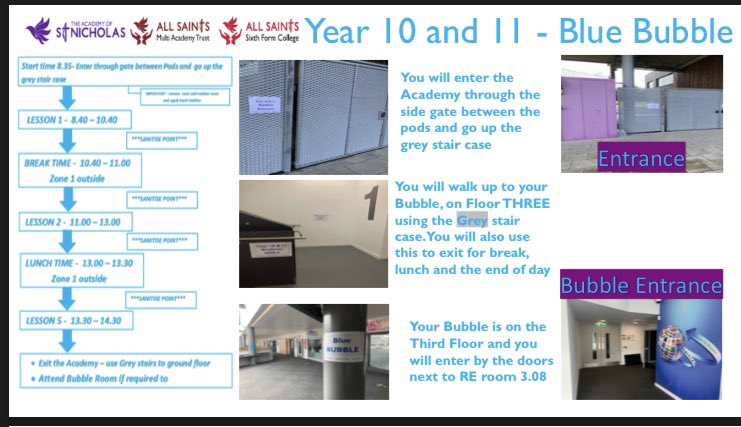 Students can access guidance and support on the Academy website for returning on Wednesday 2nd September. Staff have worked hard to facilitate #ReopeningSchool and will make sure it is safe to attend