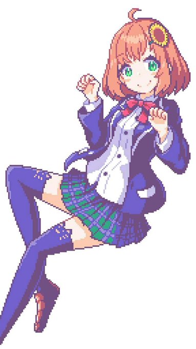 背景無し+猫耳外し+表情違い差分 