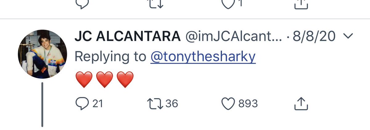 ...remember when Tony missed JC’s heartfelt bday greeting in twitter but JC just replied with hearts? This also equates to, yeah, I understand, you don’t even notice me. no time for me. char. 
