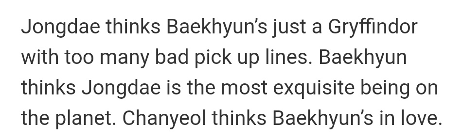 glad you came - rainscaped - TSometimes you just wanna yell at Baekhyun& #39;s terrible pickup lines but hey if it works, it works. Chanbaeksoo& #39;s friendship is also some of the best part of this fic.  https://exolliarmus.dreamwidth.org/9153.html...