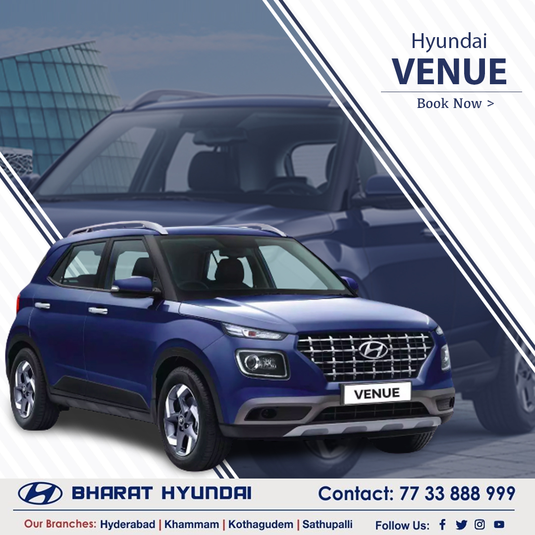 Bharat Hyundai Telangana on Twitter: "Hyundai Venue-Now with ...