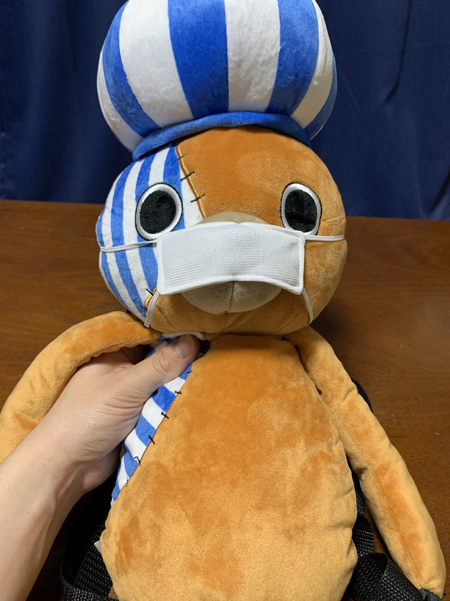 Kei One Piece垢 على تويتر 最後にクマシーのぬいぐるみリュック かわいすぎて衝動買いしちゃった リュックサックとして使うことはないけれど ぬいぐるみとして飾る