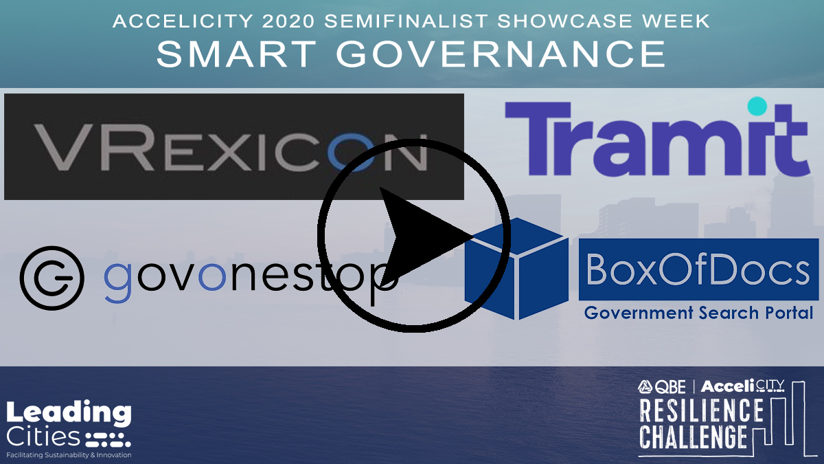 LeadingCities's tweet photo. Today's AcceliCITY Showcase features Semifinalists working in Smart Governance. #VRexicon, #Tamit, #Govonestop, and #BoxOfDocs. See each Semifinalist's pitch video below!
https://t.co/CoTlfHsQLm https://t.co/fOKpzPkUEg