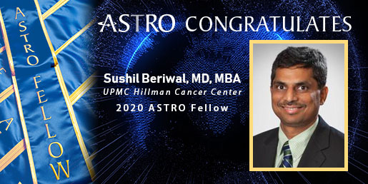 Congratulations to Sushil Beriwal, MD, MBA on becoming a 2020 ASTRO Fellow! View the full list of the 2020 Fellows here: bit.ly/2EJ8Hg1 #ASTRO20 #FellowFridays <a href="/Sushilberiwal/">Sushil</a> <a href="/UPMCHillmanCC/">UPMC Hillman Cancer Center</a>