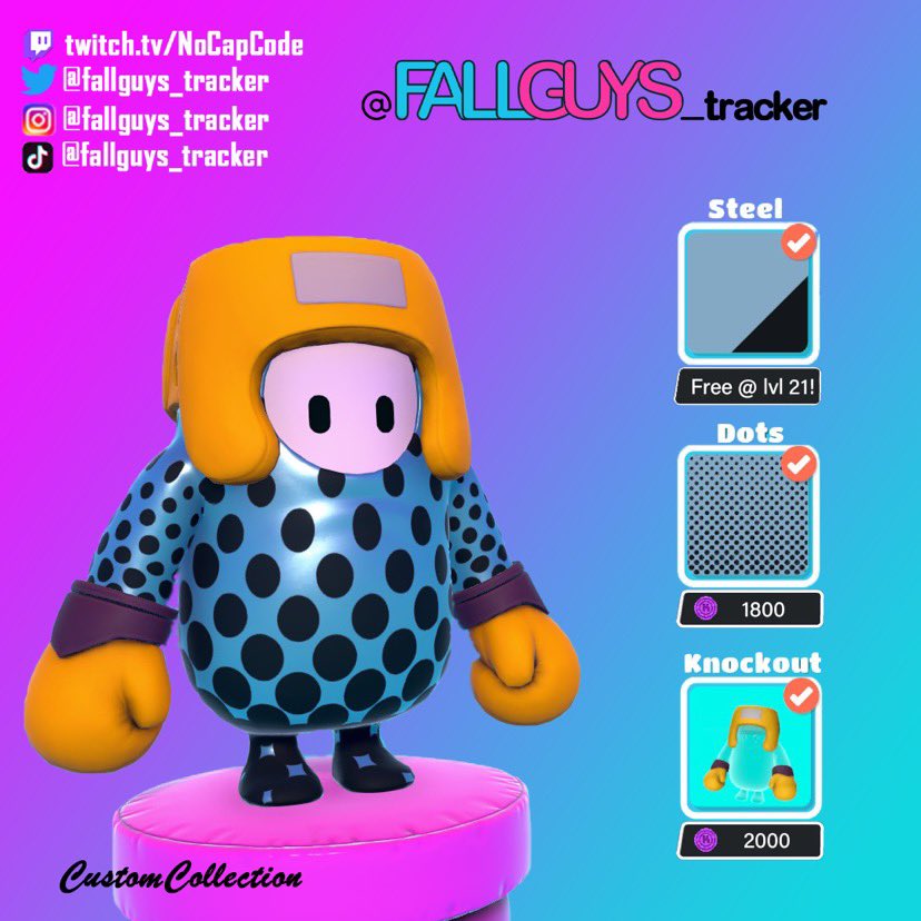FallguysT's tweet image. Today’s #CustomCollection outfit will have the other players seeing dots!
.
.
.
 #fallguys  #fallguysgame  #fallguysultimateknockout  #fallguyscommunity  #fallguysmemes  #skintracker #twitch #youtube #fbgaming  #videogames #battleroyale  #fortnite  #callofduty  #gaming