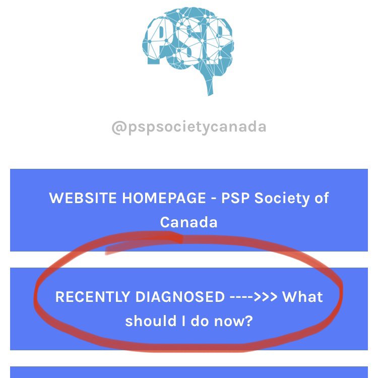 RECENTLY DIAGNOSED with PSP, CBD or MSA? Follow the link in our bio for help on things to consider.

__________________

#progressivesupranuclearpalsy #progressivesupranuclearpalsyassociation #progressivesupranuclearpalsyproblems #progressivesupranuclearpalsyawareness