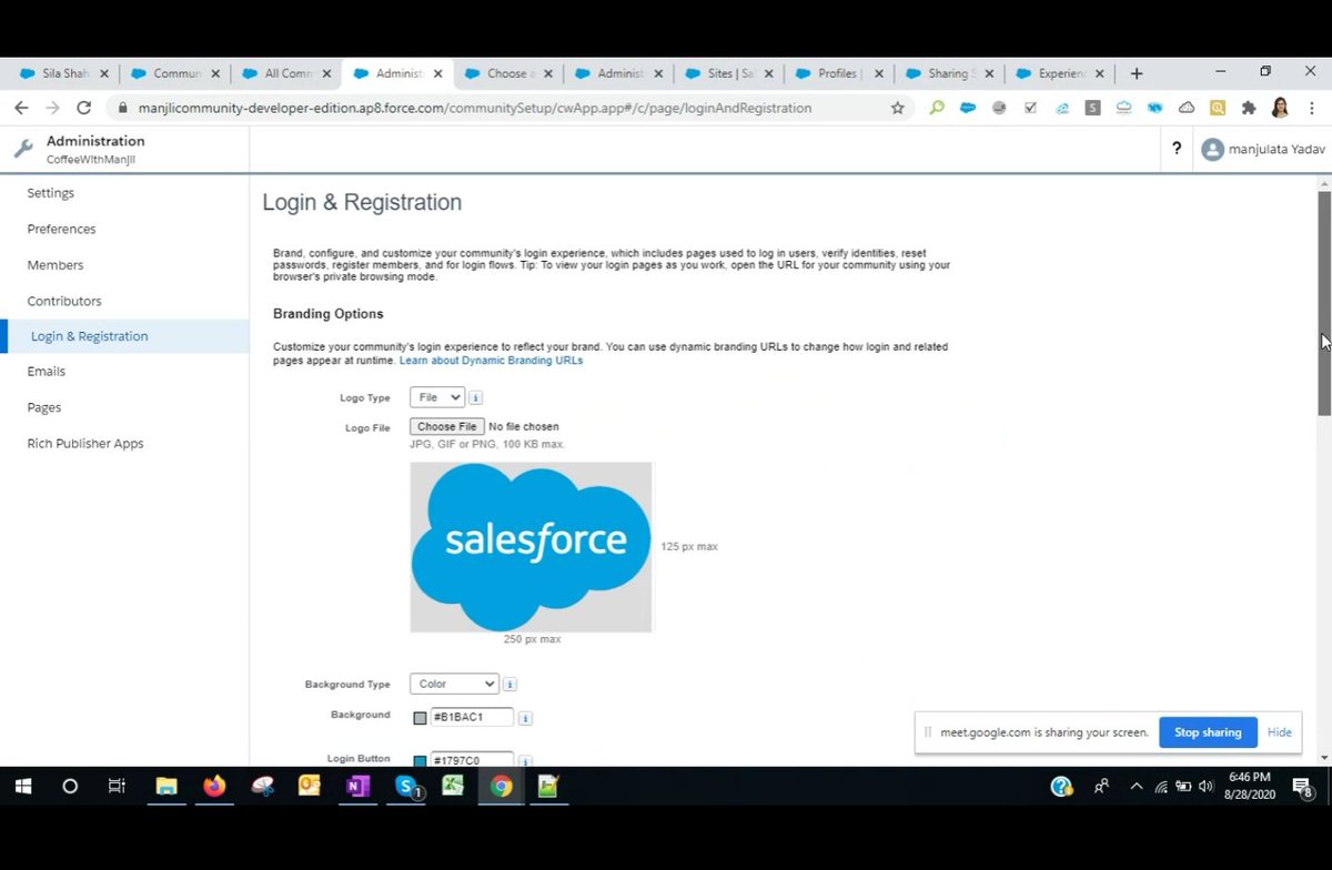 darshana_here's tweet image. #FunLearnSeason1 @SuratWIT_SFUG 
Community configuration, where we can configure as per the need like profile, logo, etc
@SikhaBaid @manjulatayadav1