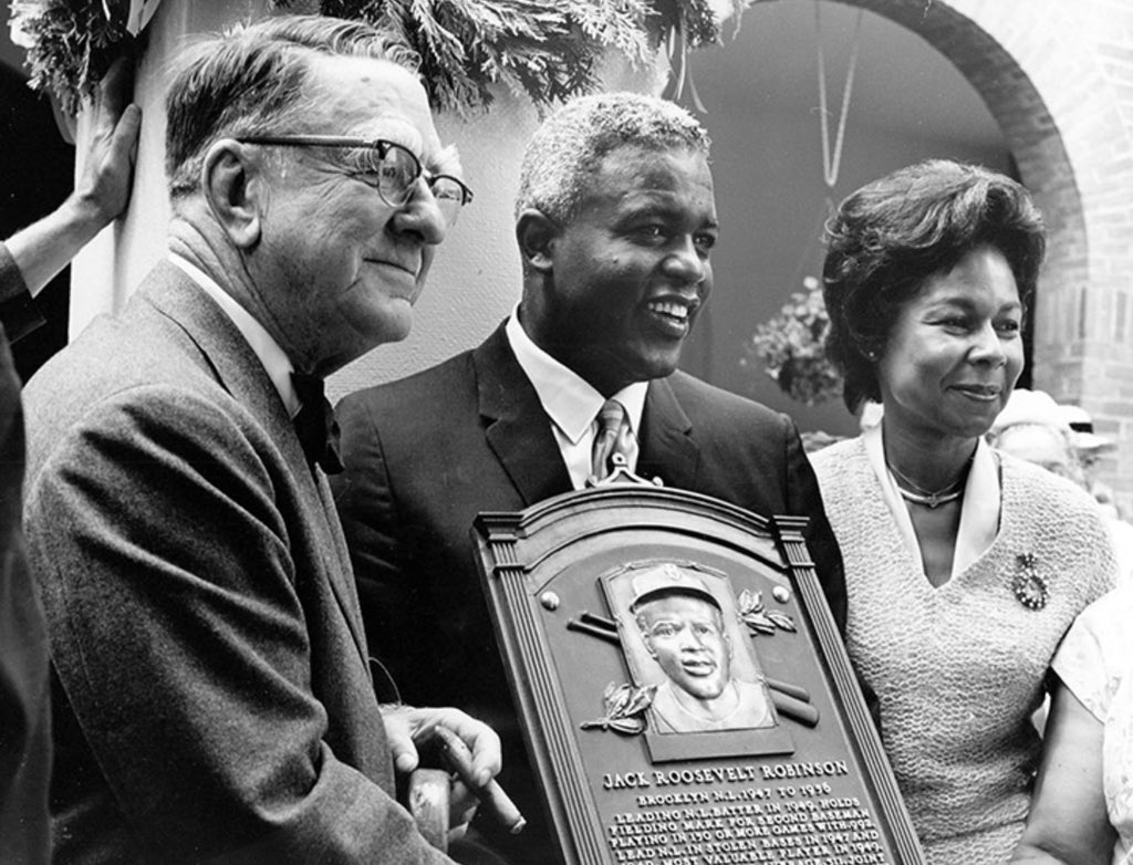 Exactly 15 years after his electrifying rookie season, Jackie Robinson was elected to baseball’s Hall of Fame. When he was inducted in 1962, he was in the middle of the next act of his life: standing on the front lines of racial, social and socioeconomic equality.