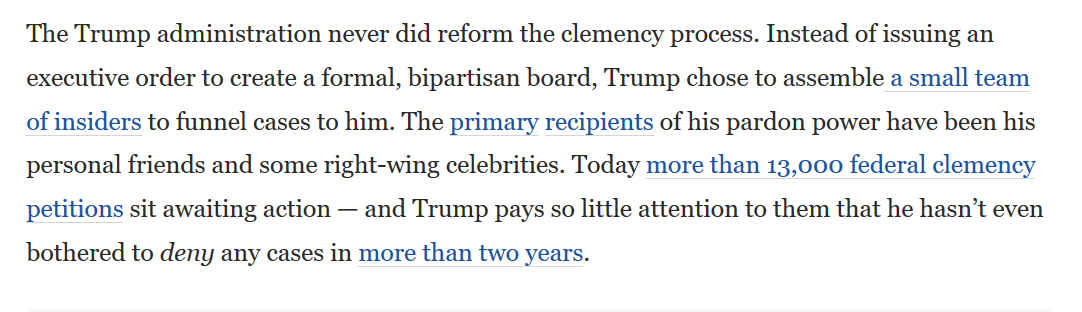 Those are two easy examples because in neither case would a president require congressional action on those issues....But let's go farther...yesterday, this is what  @Oslerguy had to say  https://www.washingtonpost.com/opinions/2020/08/27/trumps-failed-promise-criminal-justice-reform-gives-biden-an-opening/