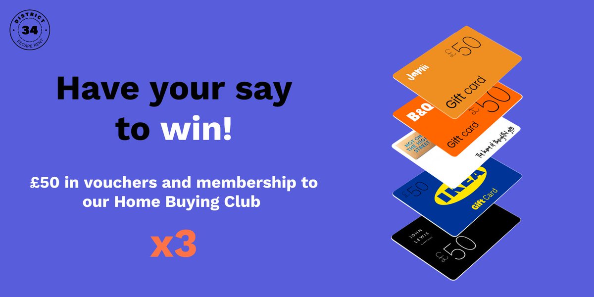 district34ldn's tweet image. Help shape the future of home buying in and around London for a chance to win £50 in vouchers – *plus* membership to our #HomeBuyingClub

Fill in our survey (it’ll take just 8 minutes) 👉 bit.ly/2Qu41h0 🔗 and share it with your friends 🏡

* Ends 10 Sep, see Ts&amp;amp;Cs