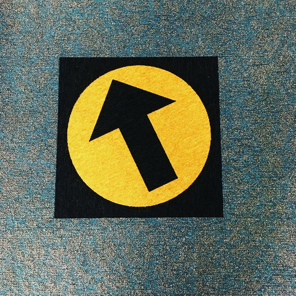 What a fantastic addition to the office these <a href="/TarkettGroup/">Tarkett Official</a> Desso wayfinding carpet tiles are. Looking forward to helping our customers implement these into their business's too