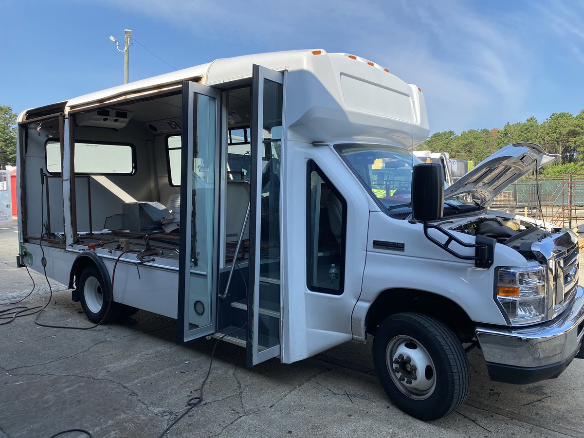 Sneak peak at Mabel’s makeover!!  The <a href="/VirtuaHealth/">Virtua Health</a> Mobile Farmers Market is getting a much needed makeover... can’t wait to reveal her new look!  🍊🍒🥬 #HereForGood #MobileMarket #SneakPeak