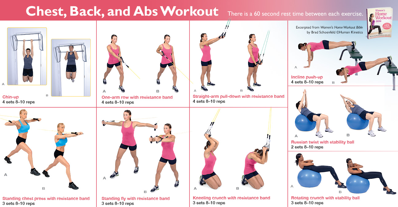 Back and chest home workout sale