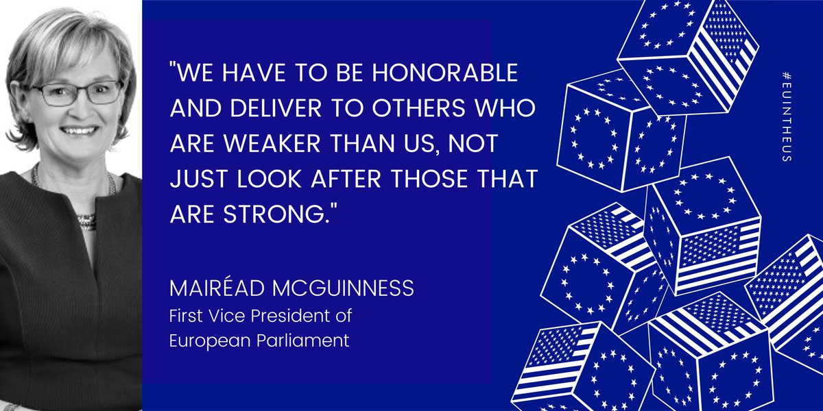 How can the EU&US work smarter to preserve the liberal world order? For @Europarl_EN 1st Vice President @MaireadMcGMEP, the focus should be on strengthening global institutions. 

More from our Aug. 26 event👉youtu.be/1EDxfP-AXSA?t=… #EUintheUS