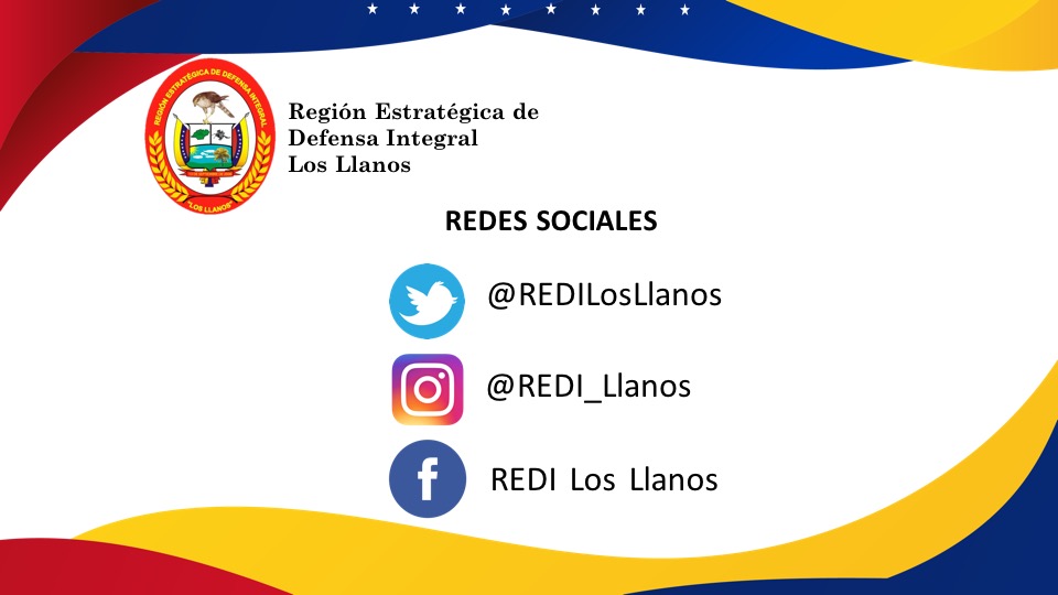 REDILosLlanos's tweet photo. #28Ago | Invitamos al pueblo venezolano a seguirnos por nuestros perfiles en las redes sociales. Información oportuna, real y oficial sobre la REDI LLANOS y sus ZODI adscritas.

#GraciasPuebloHeróico https://t.co/HVzdbw4TTm