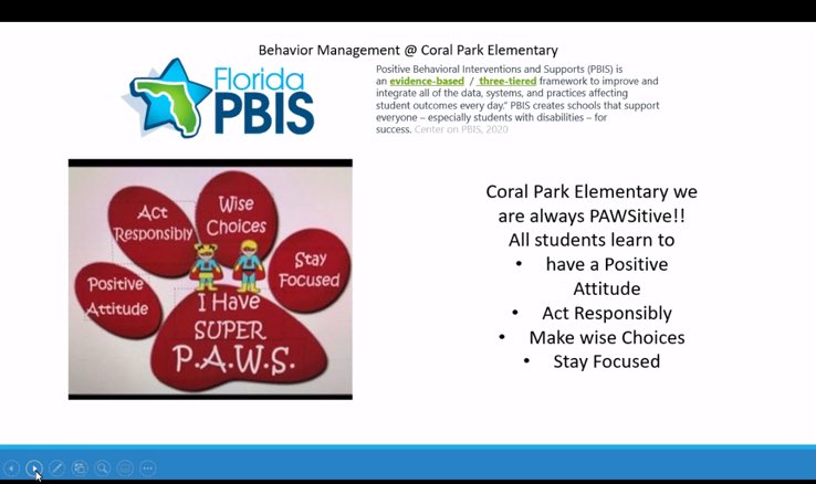 #PAWbucks for our #kindergarten teachers for laying our @flpbis #foundation of school expectations during #Virtual welcome #meeting @CoralParkElemS  @yaremi71 @isasg1067 🐾