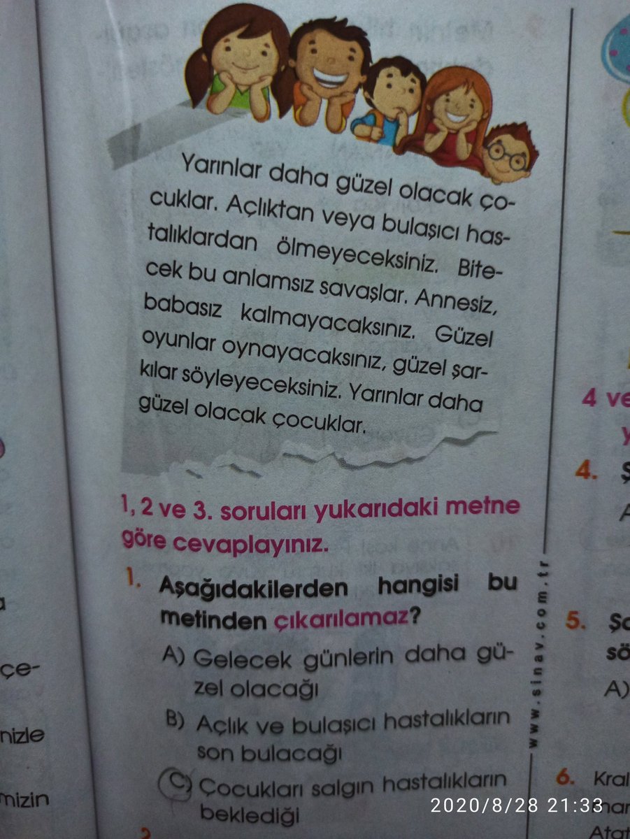 2019 basimi 3.sinif deneme kitabı. İlginç 🤔 Daha da ilginci bizim oglanin cevabi yanlış!! <a href="/ProfDemirtas/">Özgür Demirtaş</a> <a href="/mserdark/">M. Serdar Kuzuloğlu</a> <a href="/ismailsaymaz/">İsmail Saymaz</a>