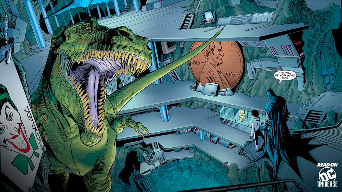 It’s more than just big pennies and robo-dinos. Check out the 7 coolest things you can find in the Batcave! yourdcu.com/7coolbtcv