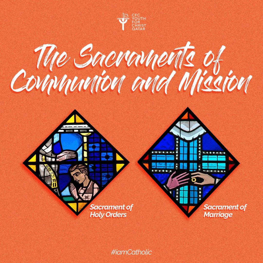 cfcyfcqatar's tweet photo. The Sacraments of Communion and Mission

On their part, “Christian spouses are fortifies and, as it were, consecrated for theduties and dignity of their state by a special sacrament. [1535]

#iamCatholic https://t.co/2sBLuri9yb