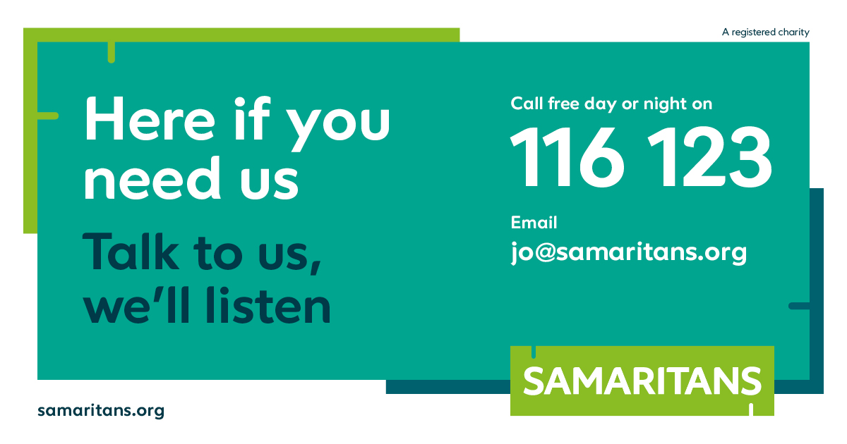 Whatever you're facing, we're here to listen 💚