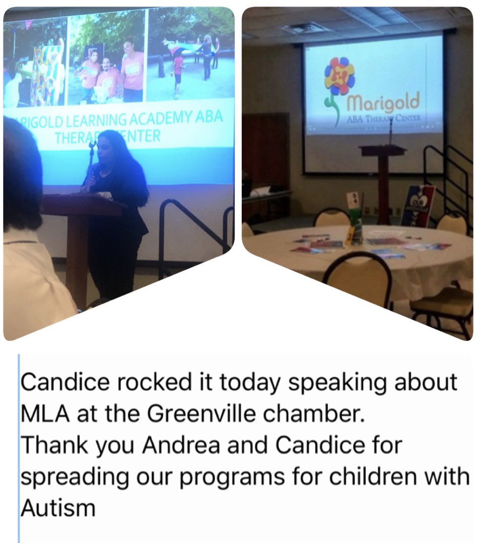 marigoldacademy's tweet image. @Greenville chamber #autismprograms #ABA #MLA