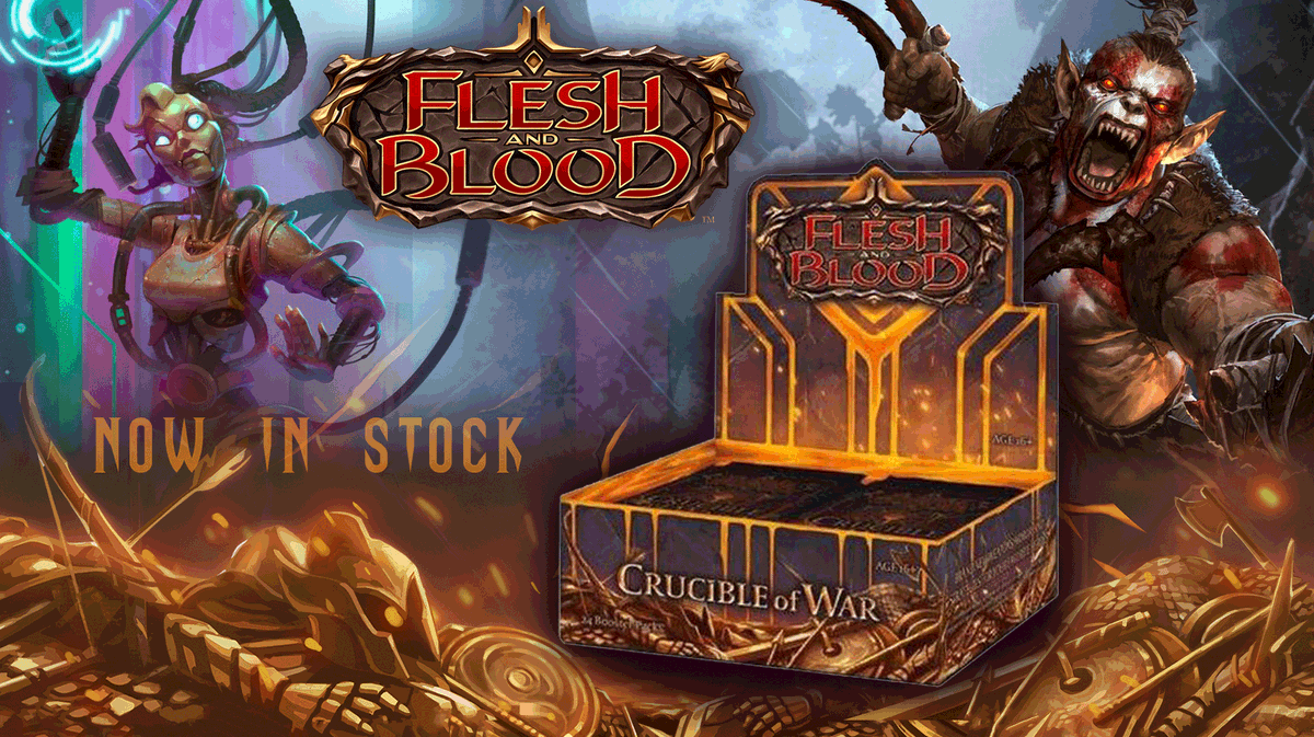 Miniature Market Equip Your Hero And Prepare To Fight Flesh Blood Tcg Crucible Of War Is Now Available Shop Flesh Blood Tcgs Here T Co 65coubealy Fleshandblood Lcgs Gaming Crucibleofwar
