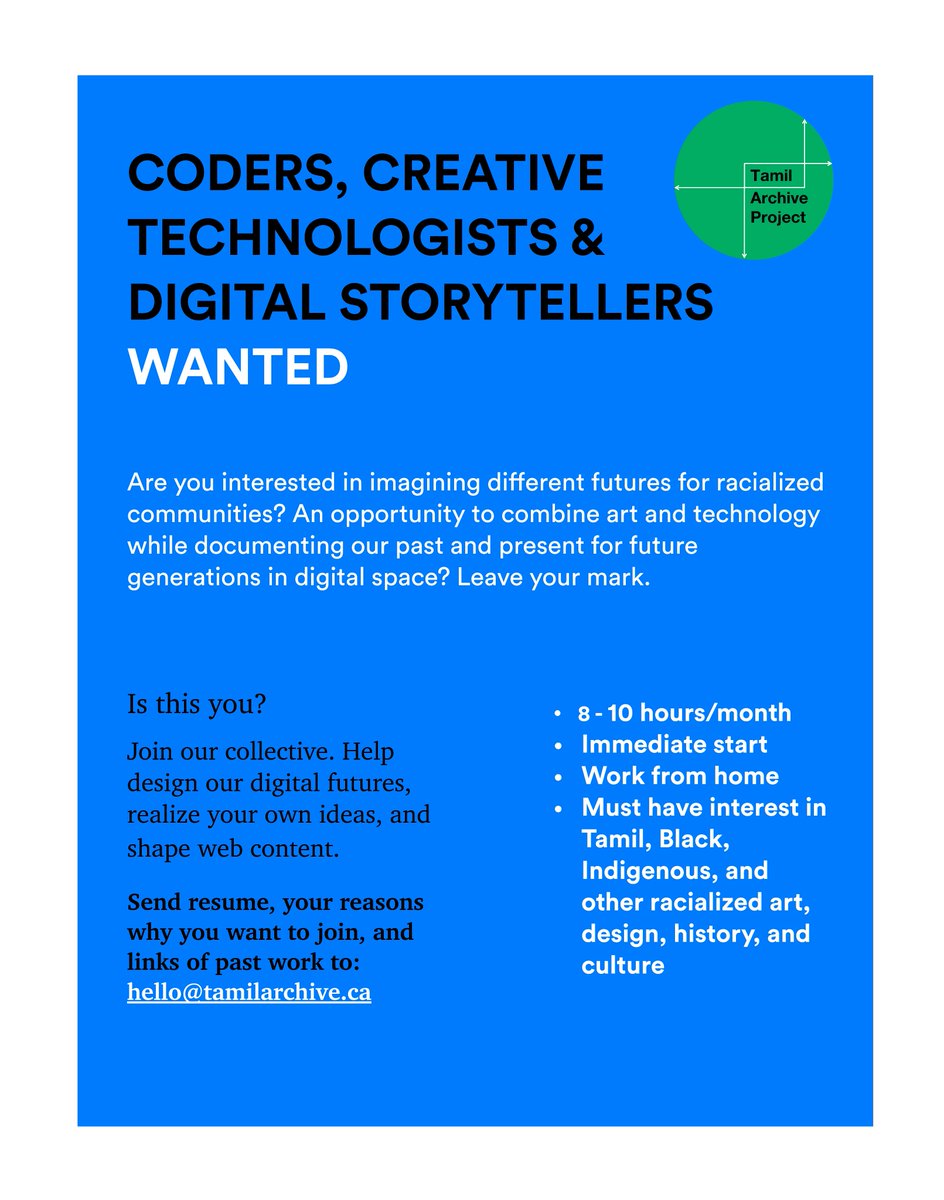 tamilarchive's tweet photo. attention #coders, #hackers, #digitalstorytellers #creativetechnologists #IT #tech and anyone into #coding, #webdesign #digitalart, come join the TAP collective and help shape our digital future. #tap #tap20 https://t.co/SKbcRVh7Bh