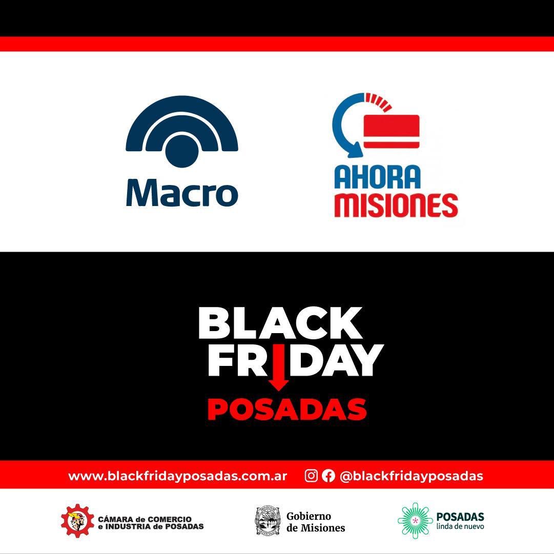 CamaraPosadas's tweet photo. El Gobierno Provincial y el Banco Macro , habilitaron un nuevo formato del Ahora Misiones ➡️ Ahora Misiones BLACK FRIDAY que se suma al descuento que el comerciante decida ofrecerle a sus clientes. 
🔴Es un programa especial exclusivo para las fechas del Black. https://t.co/1EH0HtbyVS