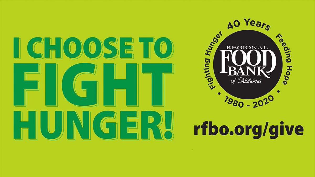 I've joined the fight against hunger in Oklahoma!  Every $1 donated to the @RFBO helps to provide four meals to Oklahomans living with hunger.  Join me by making a donation today at rfbo.org/give. #volunteerRFBO