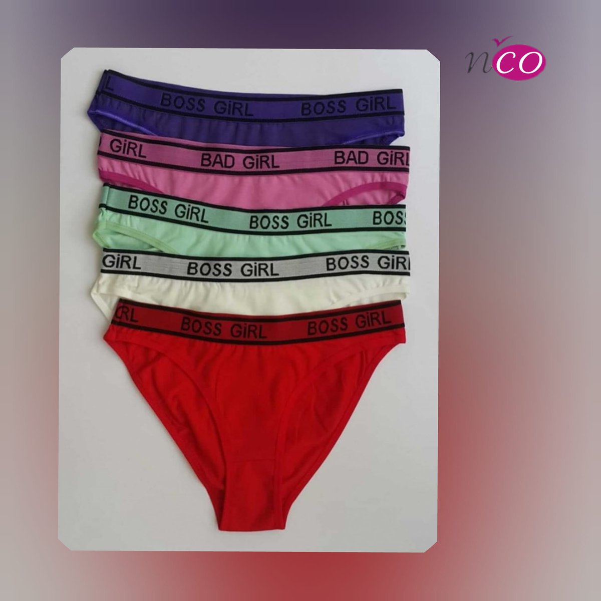 Beli Lastikli Renkli 5li  Külotlarımız 49.99TL...
+90 538 748 18 86 numaralı Whatsapp Hattından Hemen Sipariş Verebilirsiniz 
nco.com.tr Adresinden Farklı Ürünlerimize Ulaşabilirsiniz Keyifli Alışverişler Dileriz 🛍
#ncounderwear