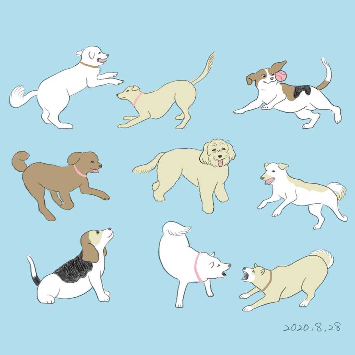 70以上 おもしろい 犬 イラスト ゆるい 最高の壁紙のアイデアcahd
