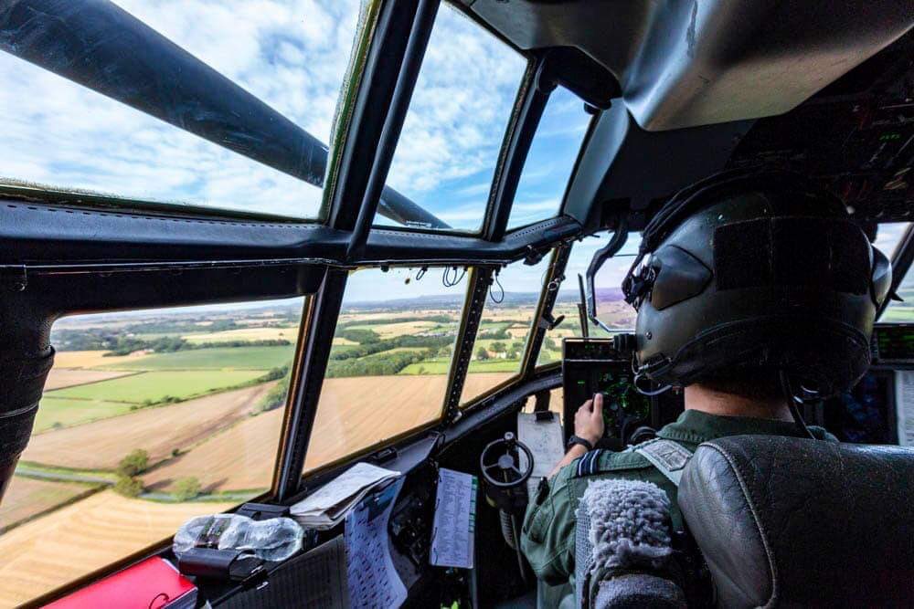 The CDS was dropped from a 47 Sqn  @RoyalAirForce  @LockheedMartin C-130J Hercules out of  @RAFBrizeNorton.Before the drop, the pilots conducted low-level training throughout the UK. A busy week for all involved as vital training currencies were met  