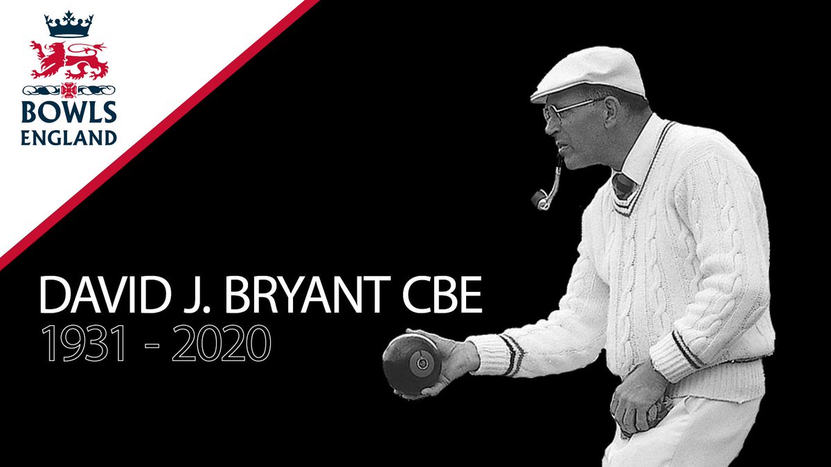 A TRIBUTE TO DAVID JOHN BRYANT C.B.E.

Messages of condolence have flooded into our World Bowls office from every corner of our bowling world. Without exception they have also credited David with the distinction of being ‘The Greatest Bowler of All Time’...worldbowls.com/2020/08/27/obi…