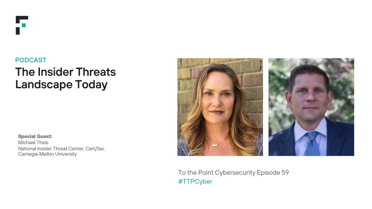 ForcepointSec's tweet photo. Michael Theis of CERT discusses what's new in the sixth edition of Common Sense Guide to Mitigating #InsiderThreat and how workplace violence and #IT sabotage are two sides of the same coin on #TTPCyber: https://t.co/8mSWT7jp3C https://t.co/LVkBbwEekr
