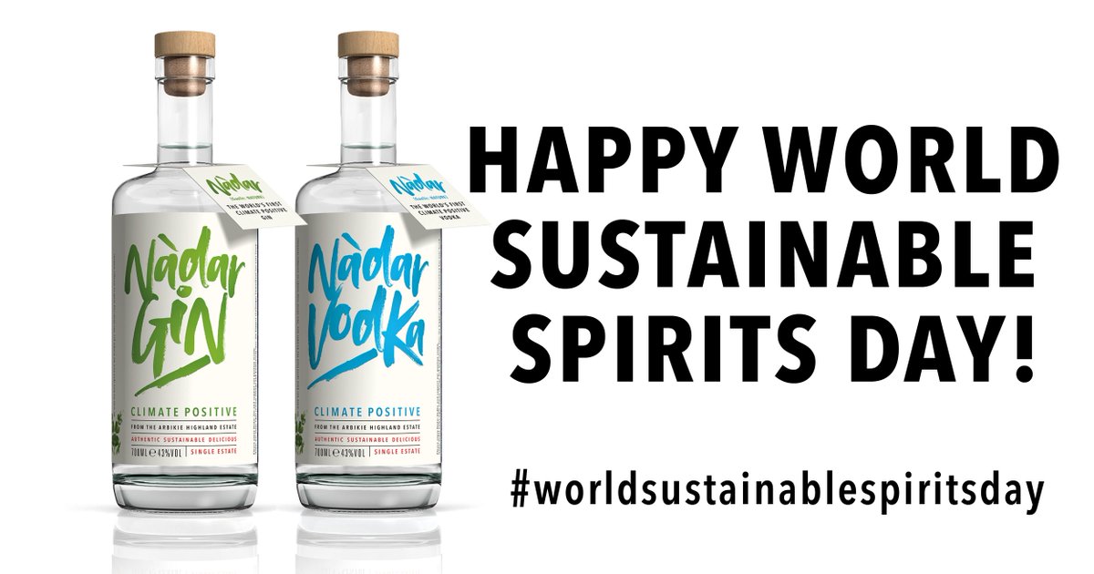 ArbikieUSA's tweet photo. Join us in celebrating #WorldsustainableSpiritsDay

#Sustainability can be achieved through many different ways, the Nàdar range from @Arbikie used a variety of these practices to create the Worlds First, Climate - Positive Spirits.

We can cheers to that!

💚🌎💙 https://t.co/dl3eKGbyeW