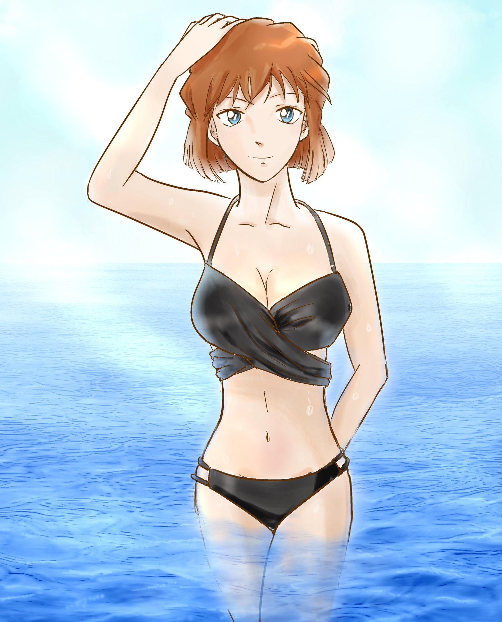 やすてぃ 夏もそろそろ終わりですね 海辺シリーズ最後は哀ちゃん 宮野志保 です 名探偵コナン 灰原哀